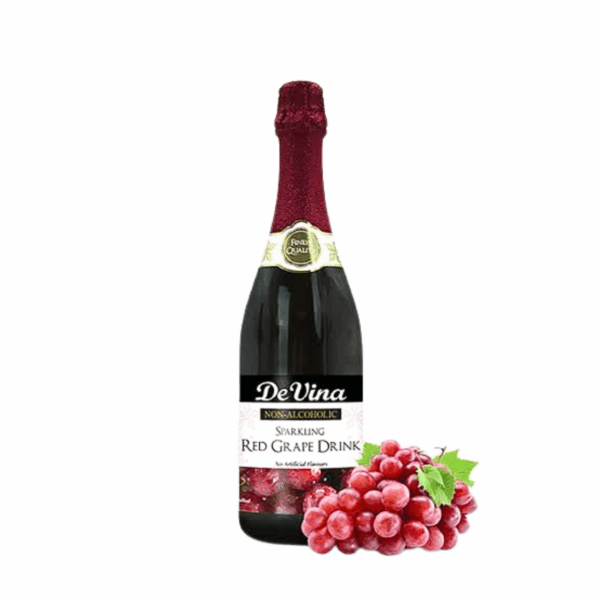 non alcoholic devina red grape wine, 750ml