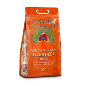 Peacock Golden Sella Basmati Rice 5kg -10Kg