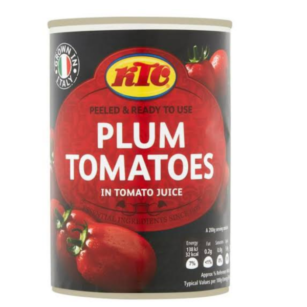 KTC Plum Tomato Tins - 400g