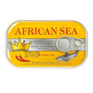 African Sea Sardines in Veg. Oil - Chili 125g
