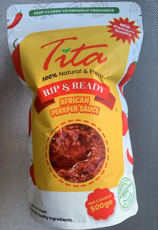 RIP & READY AFRICAN GREEN & RED PEPPER SAUCE  500g ( Spice level - Mild )